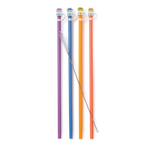 Lenox Spice Village House Caps & Straws, Set of 4