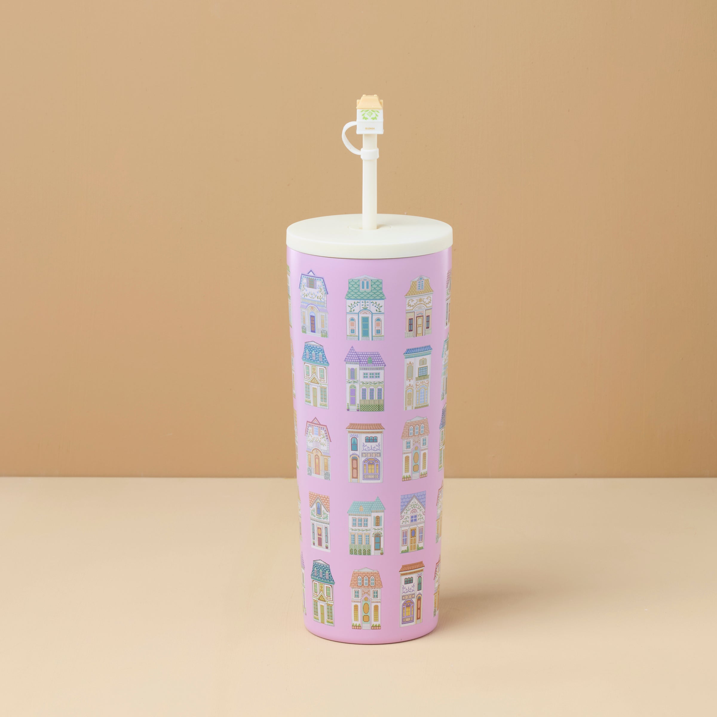☆さらにお値下げ☆ LENOX Disney クラッシックプー　ベース（花瓶） Lenox Spice Village 24oz Purple Water Bottle with House Cap