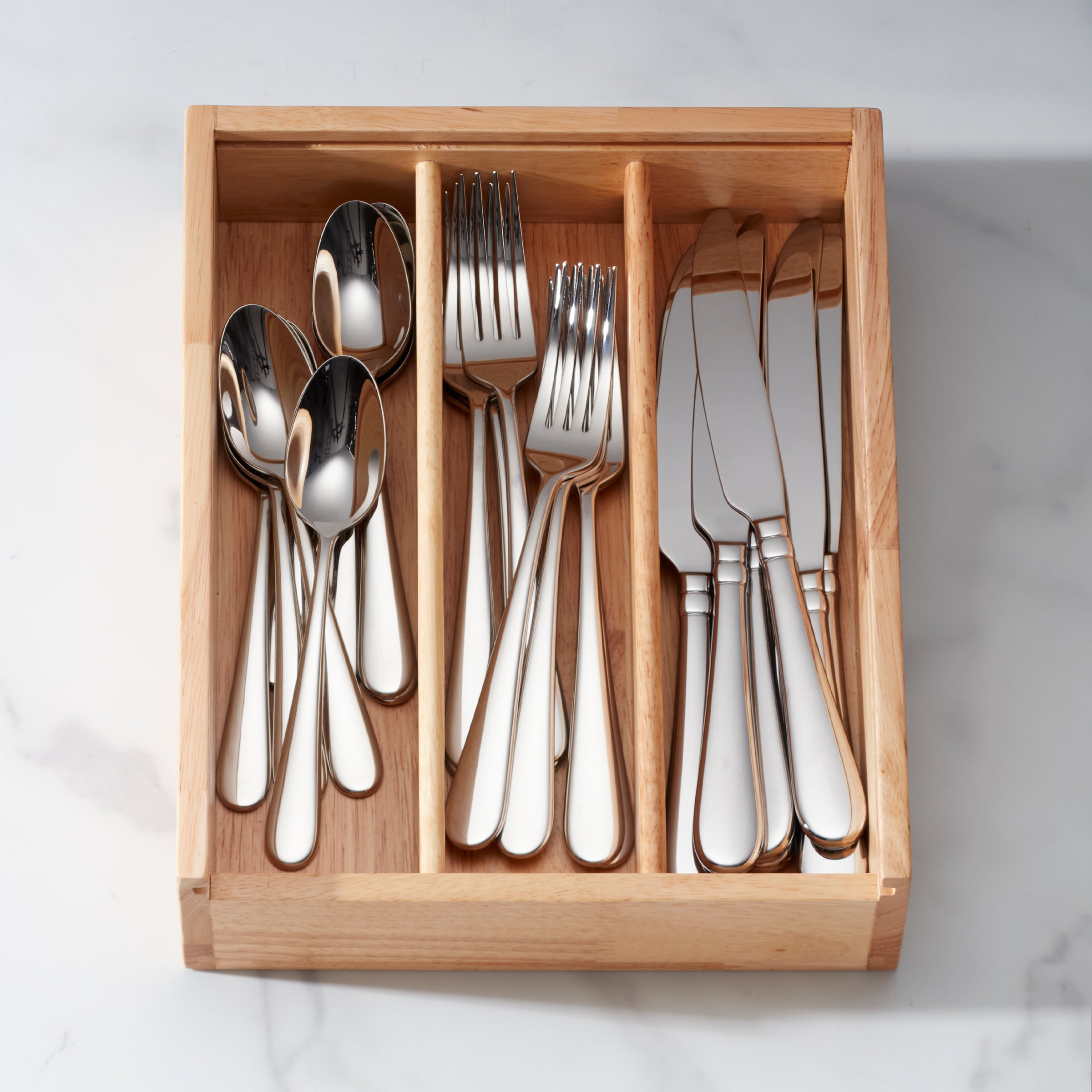 Studio 1414 Mirror 24 Piece Flatware Set with Caddy – Lenox