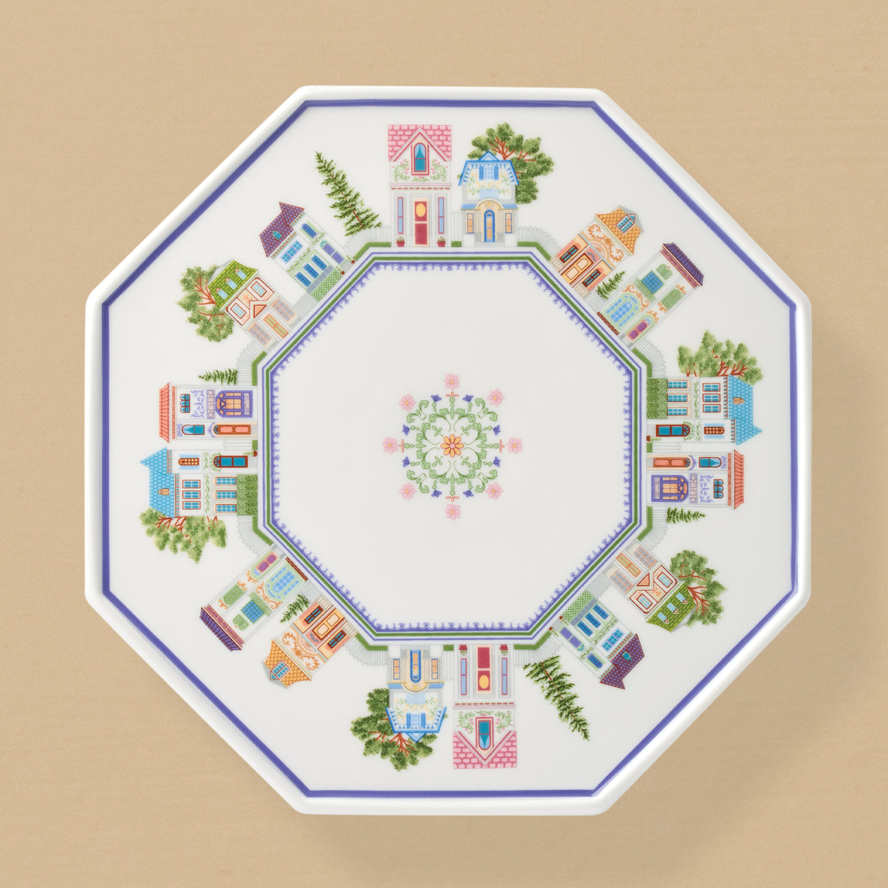 DTOC Lenox Village Cake Plate