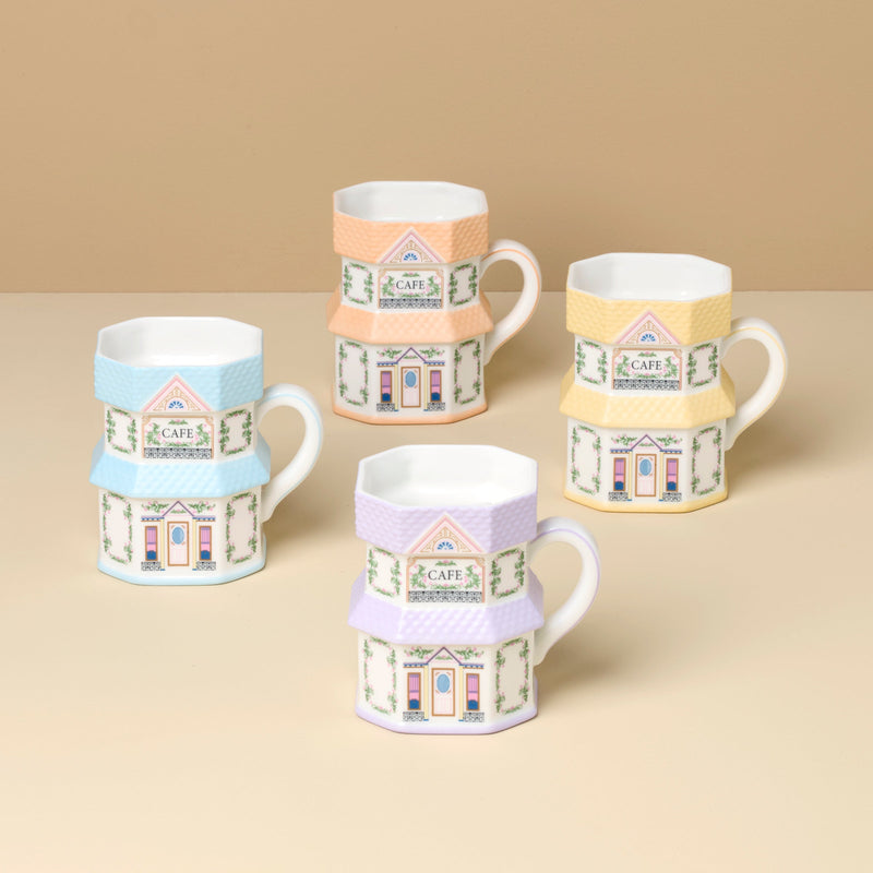 DTOC Lenox Village Mugs S/4