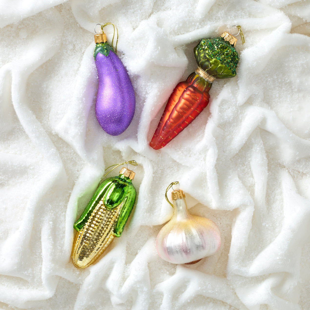 Blown Glass Garlic Ornament