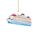 Blown Glass Cruise Ship Ornament