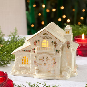 Mistletoe Park Lit Winery Figurine