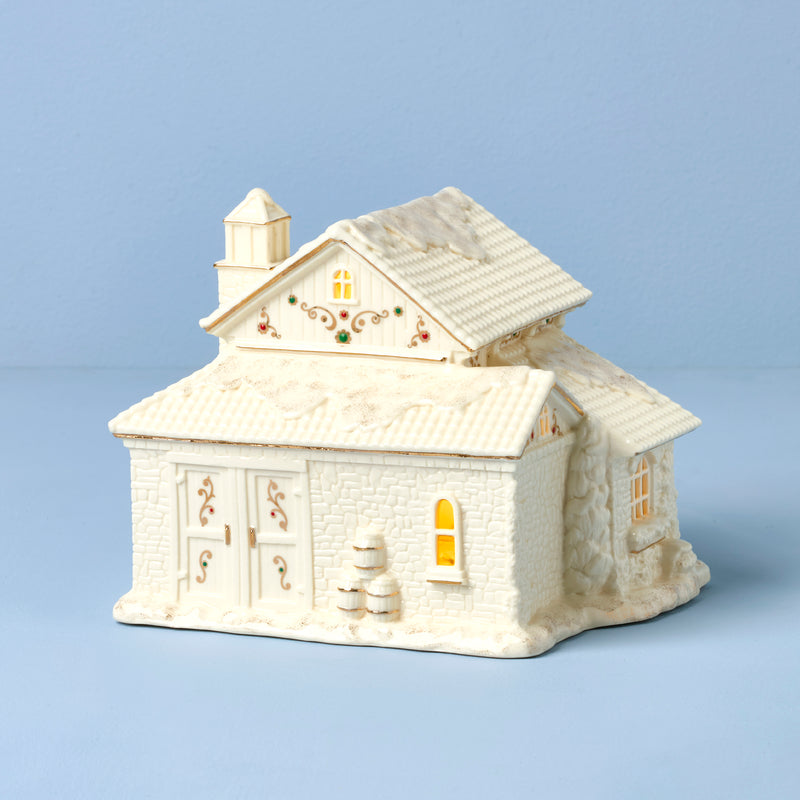 Mistletoe Park Lit Winery Figurine