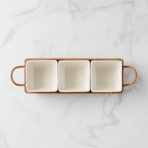Willow & White, 4-Piece Serving Set