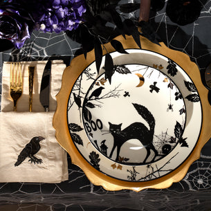 Haunted Halloween Dinner Plates, Set of 4