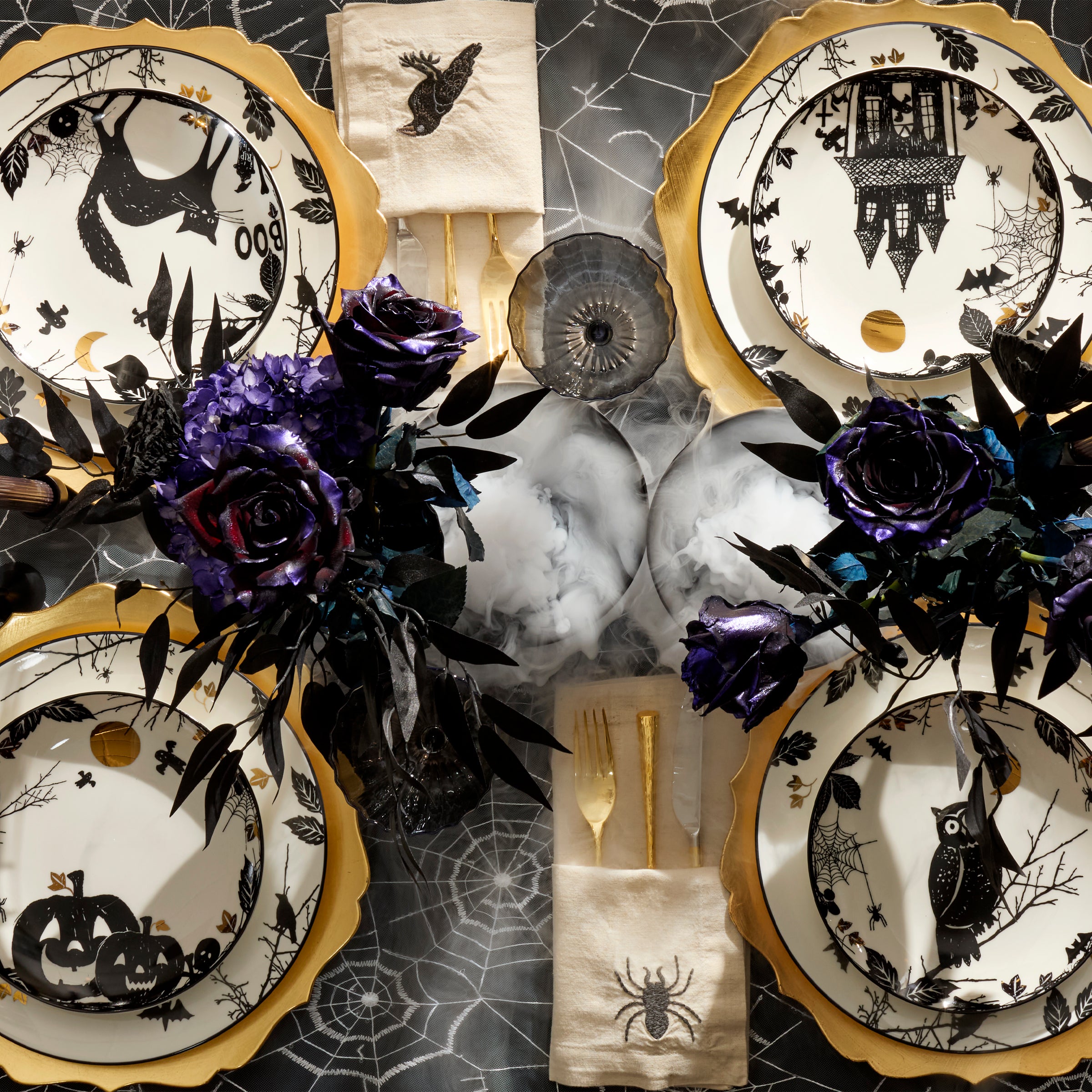 Haunted Halloween Accent Plates, Set of 4 – Lenox Corporation