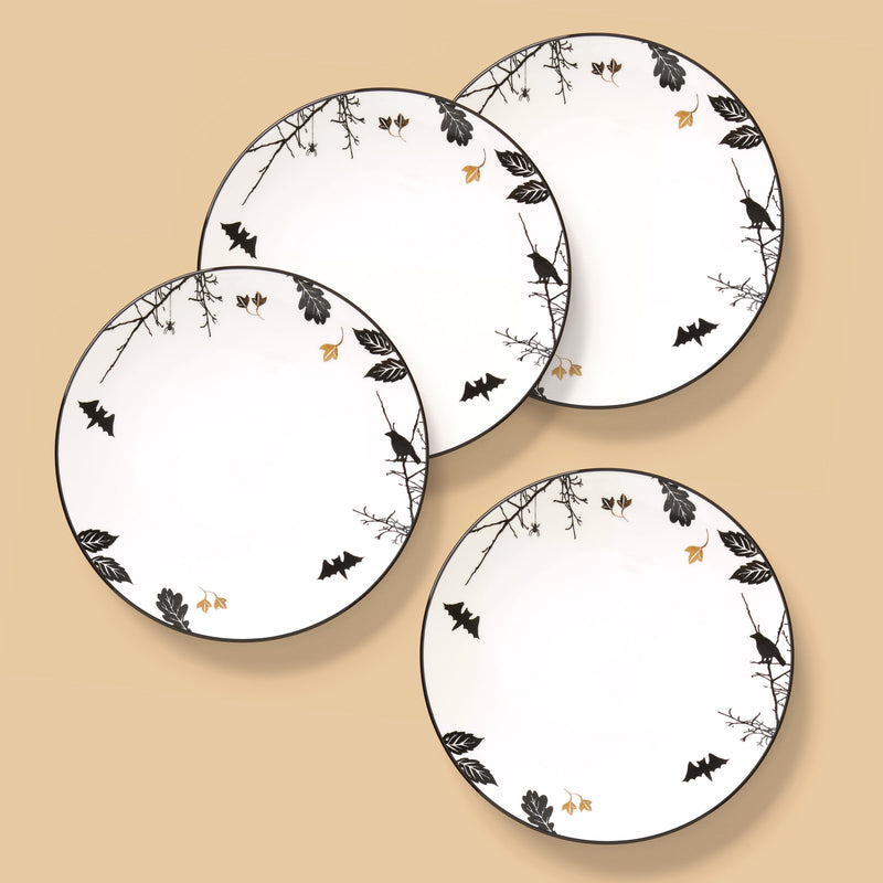 Haunted Halloween Dinner Plates S/4
