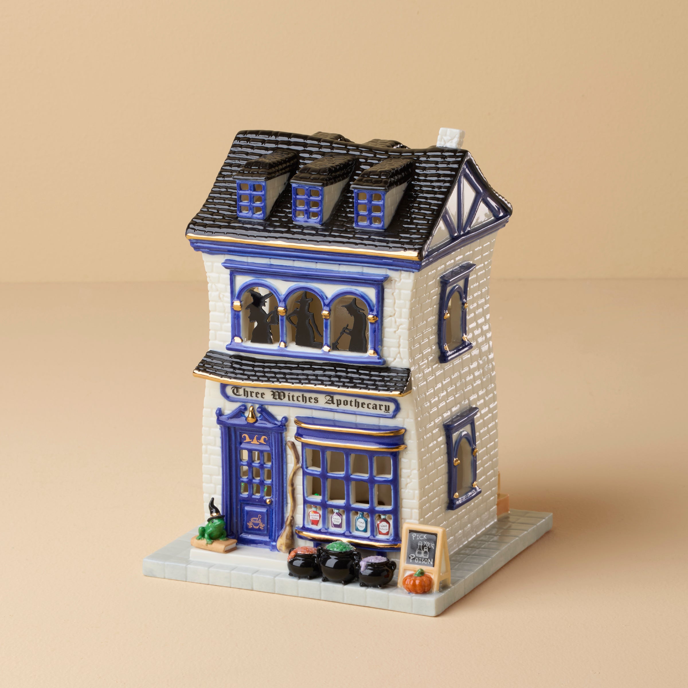 Vintage Halloween Apothecary Potion Shop Lit Figurine – Lenox