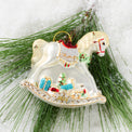 2026 Blown Glass Baby's 1st Christmas Rocking Horse Ornament