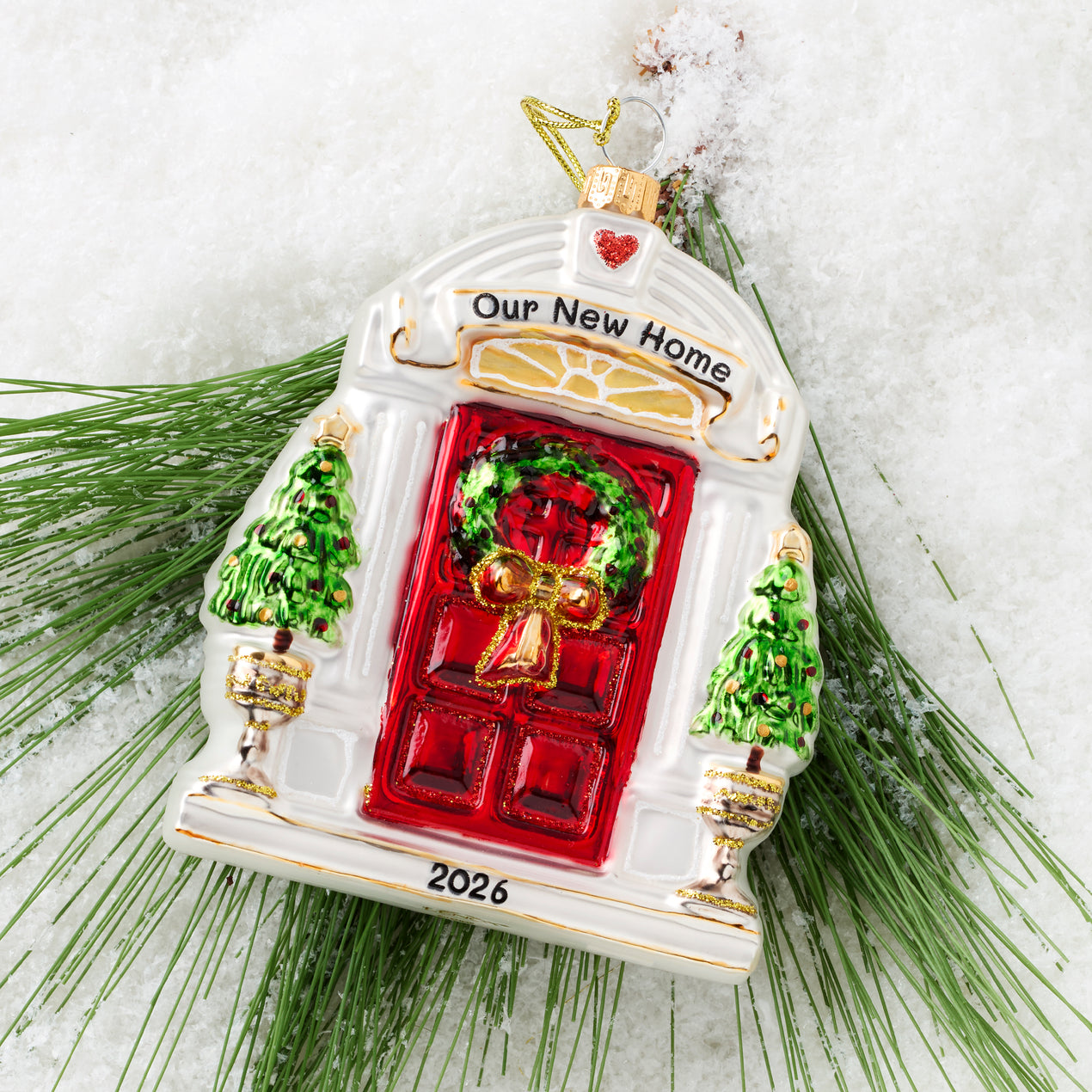 2026 Blown Glass New Home Ornament