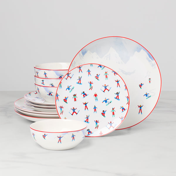 Snowbound 12-Piece Dinnerware Set – Lenox Corporation