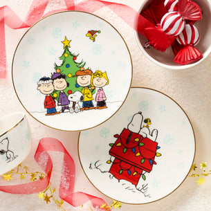 Peanuts Gang Accent Plates, Set of 4, Assorted