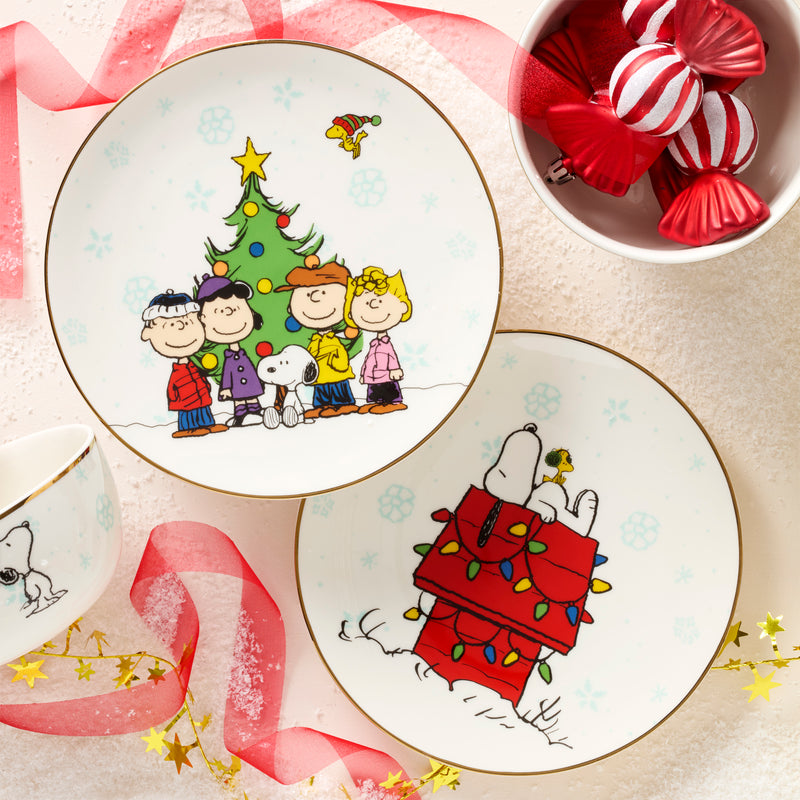 Peanuts Gang Accent Plates, Set of 4 Asst