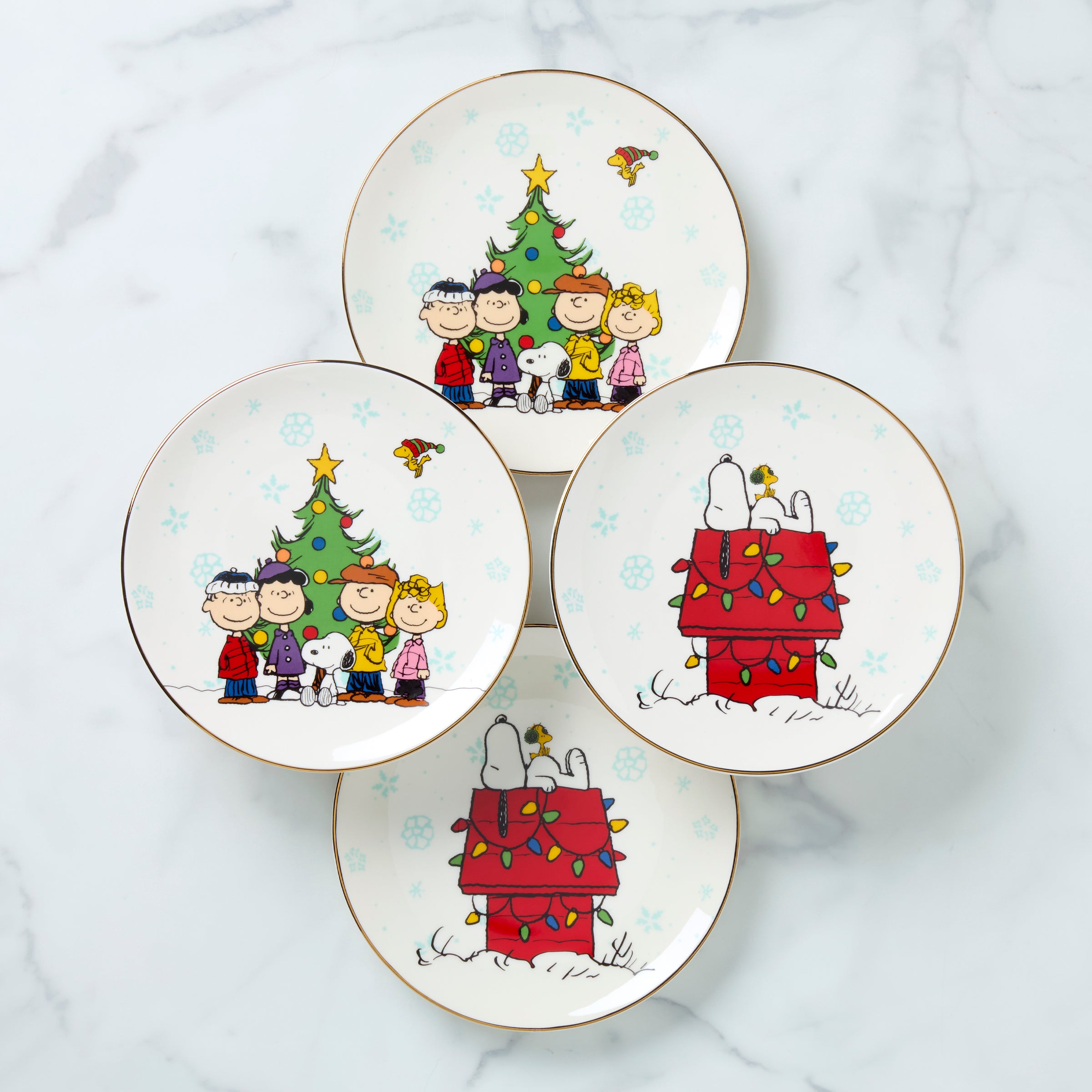 Peanuts Gang Accent Plates, Set of 4, Assorted – Lenox Corporation