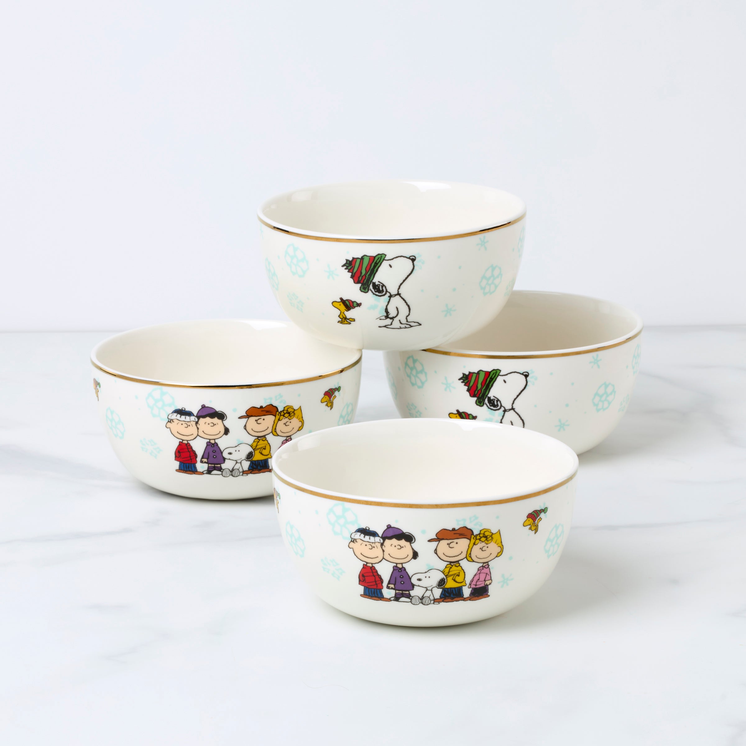 Snoopy Christmas All-Purpose Bowls, Set of 4 – Lenox Corporation