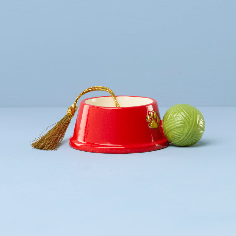 Cat Bowl Ornament