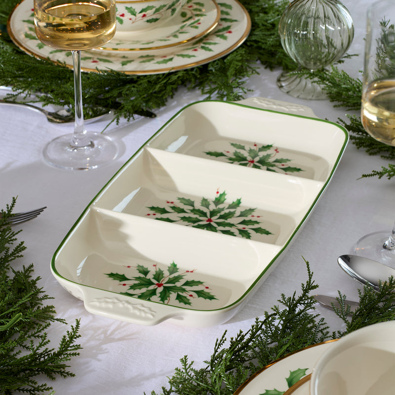 Holiday Carved Divided Server
