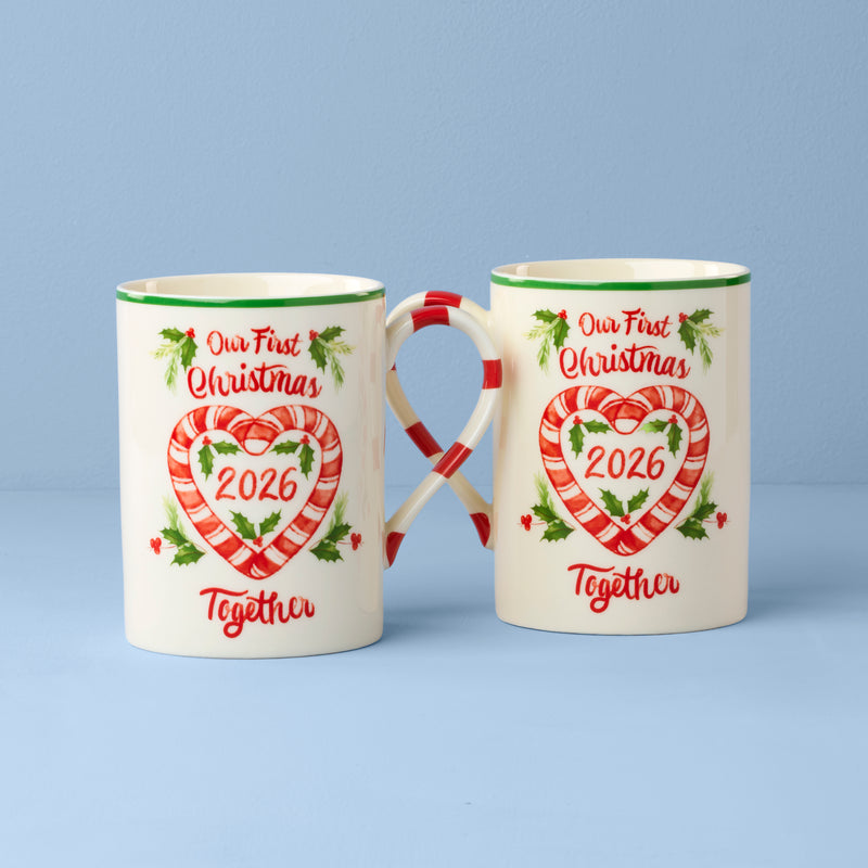 Holiday 1st Christmas Together Mug Set