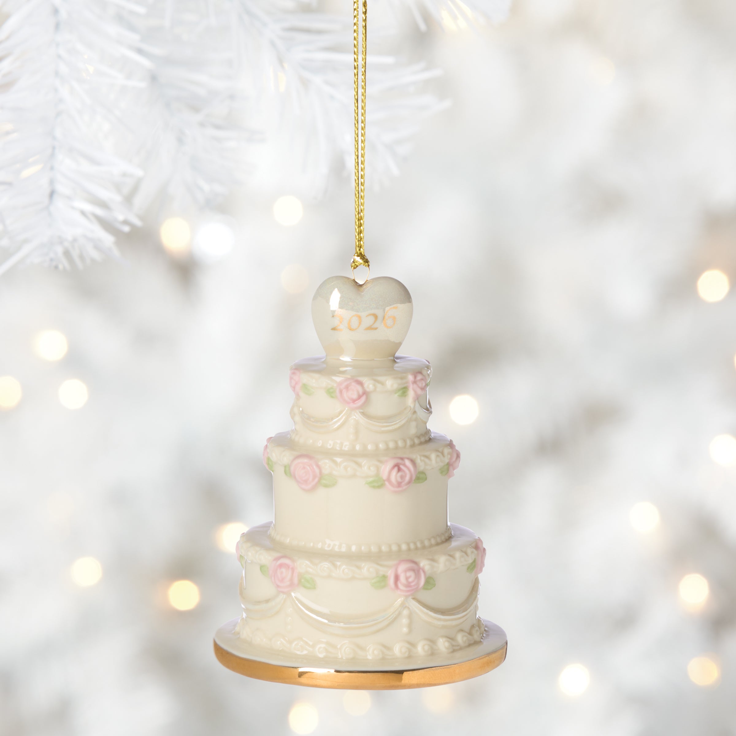 2026 Wedding Cake Ornament – Lenox Corporation
