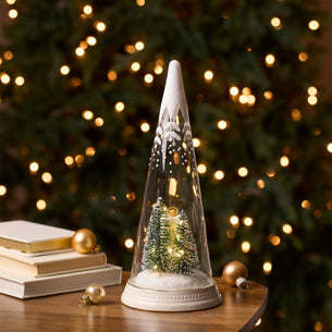 Merry & Magical Glass Lit Scene Angel