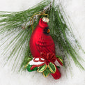 Blown Glass Cardinal Ornament
