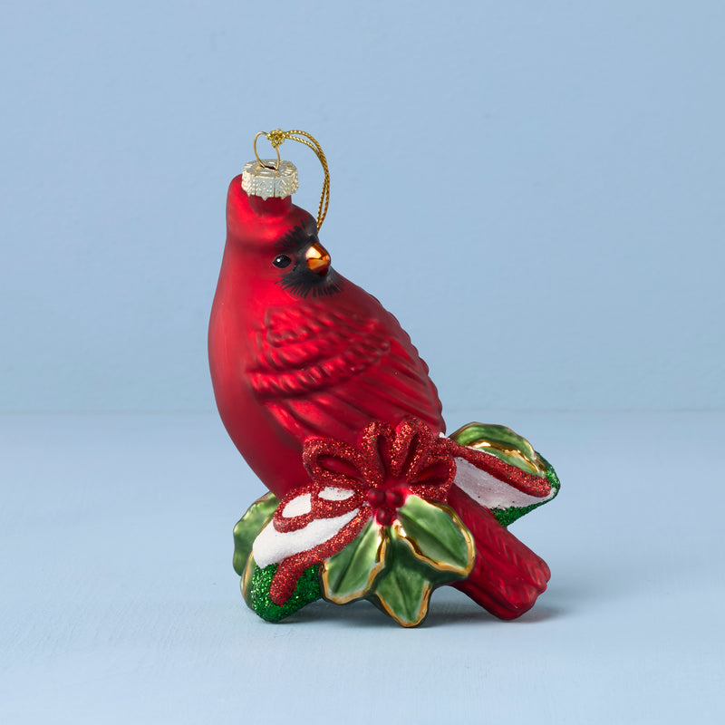 Blown Glass Cardinal Ornament