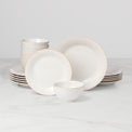 French Perle Groove 18-Piece Dinnerware Set