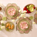 French Perle Scallop Blush Serving Bowl