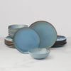 Organic Shades Blue 18-Piece Dinnerware Set