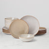 Organic Shades Oatmeal 18-Piece Dinnerware Set