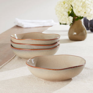 Organic Shades Oatmeal Pasta Bowls, Set of 4