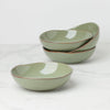 Organic Shades Sage Green Pasta Bowls, Set of 4