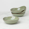 Organic Shades Sage Green Pasta Bowls, Set of 4