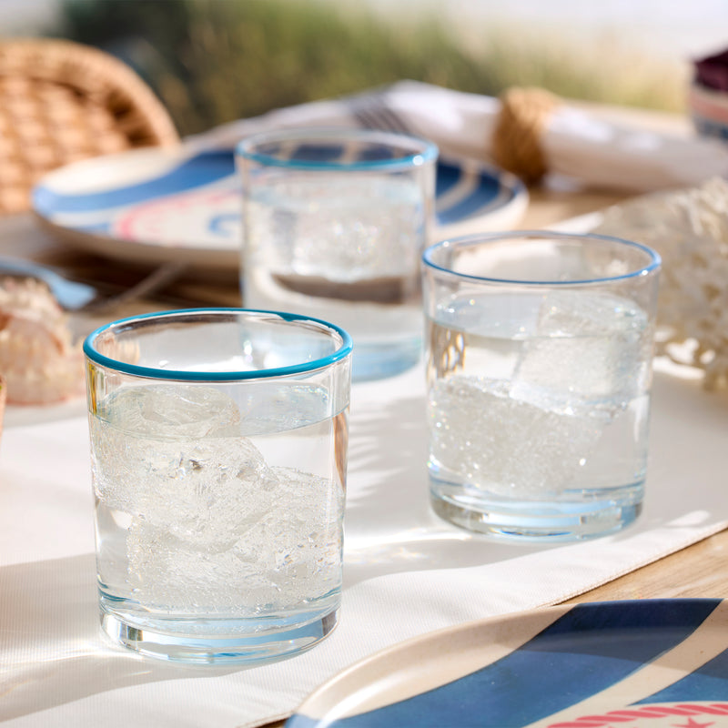 24 Seven Turquoise Medium Tumbler, S/6