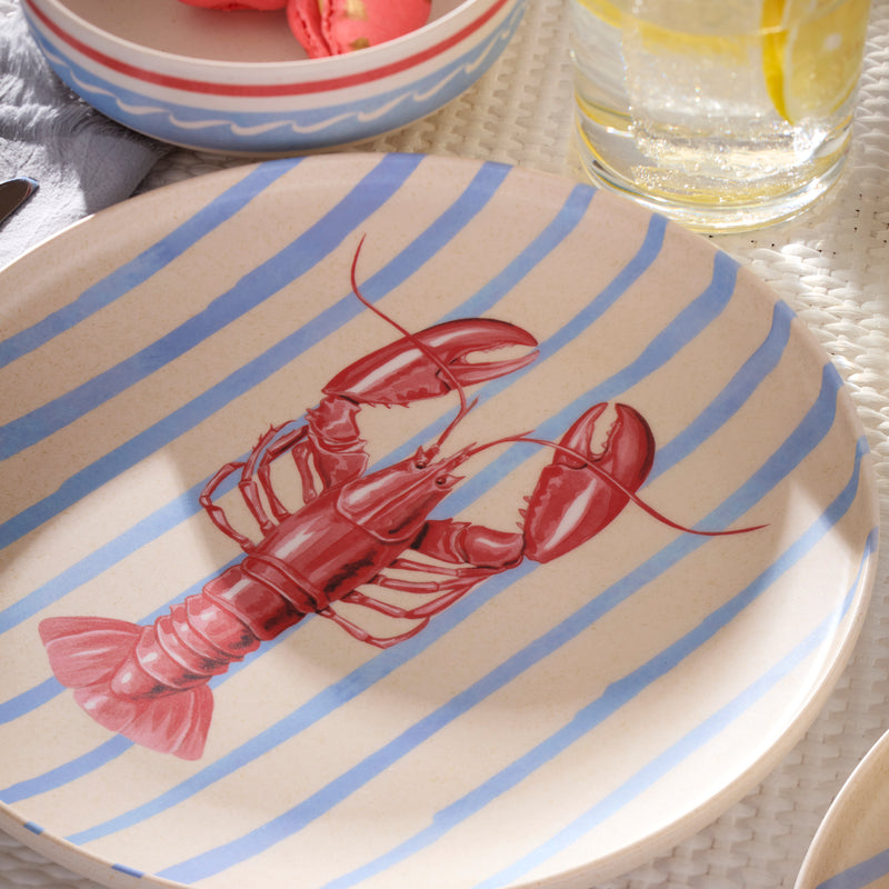 24 Seven Melamine Seaside 18-Piece Dinnerware Set