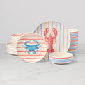24 Seven Melamine Seaside 18-Piece Dinnerware Set