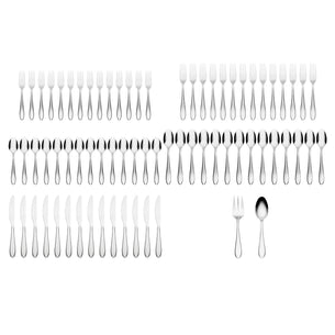 Delia Mirror 72 Piece Flatware Set