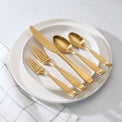 Moda Gold Satin 20 Piece Flatware Set
