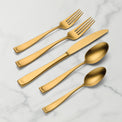 Moda Gold Satin 20 Piece Flatware Set