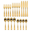 Moda Gold Satin 20 Piece Flatware Set