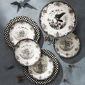 Haunted Village Accent Plates, Set of 4 Assorted