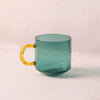Niko Teal Glass Mug