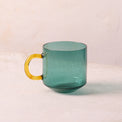 Niko Teal Glass Mug