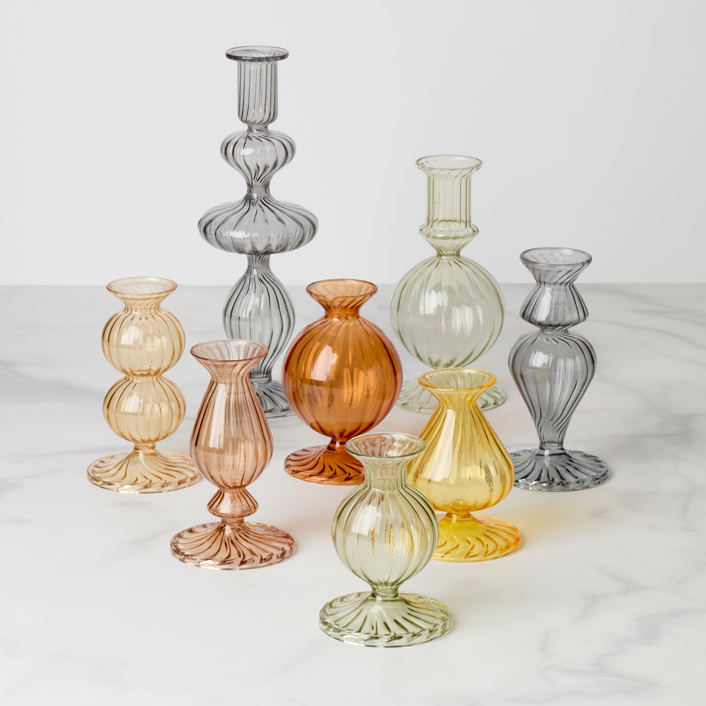 Nalia Candlestick Holder - Amaranth - Thumbnail 4