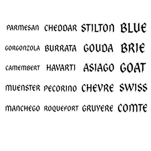 Headstone Cheese Markers 5-Piece Set