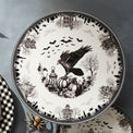Haunted Village Cake Plate