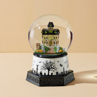 Haunted Village Lit Water Globe