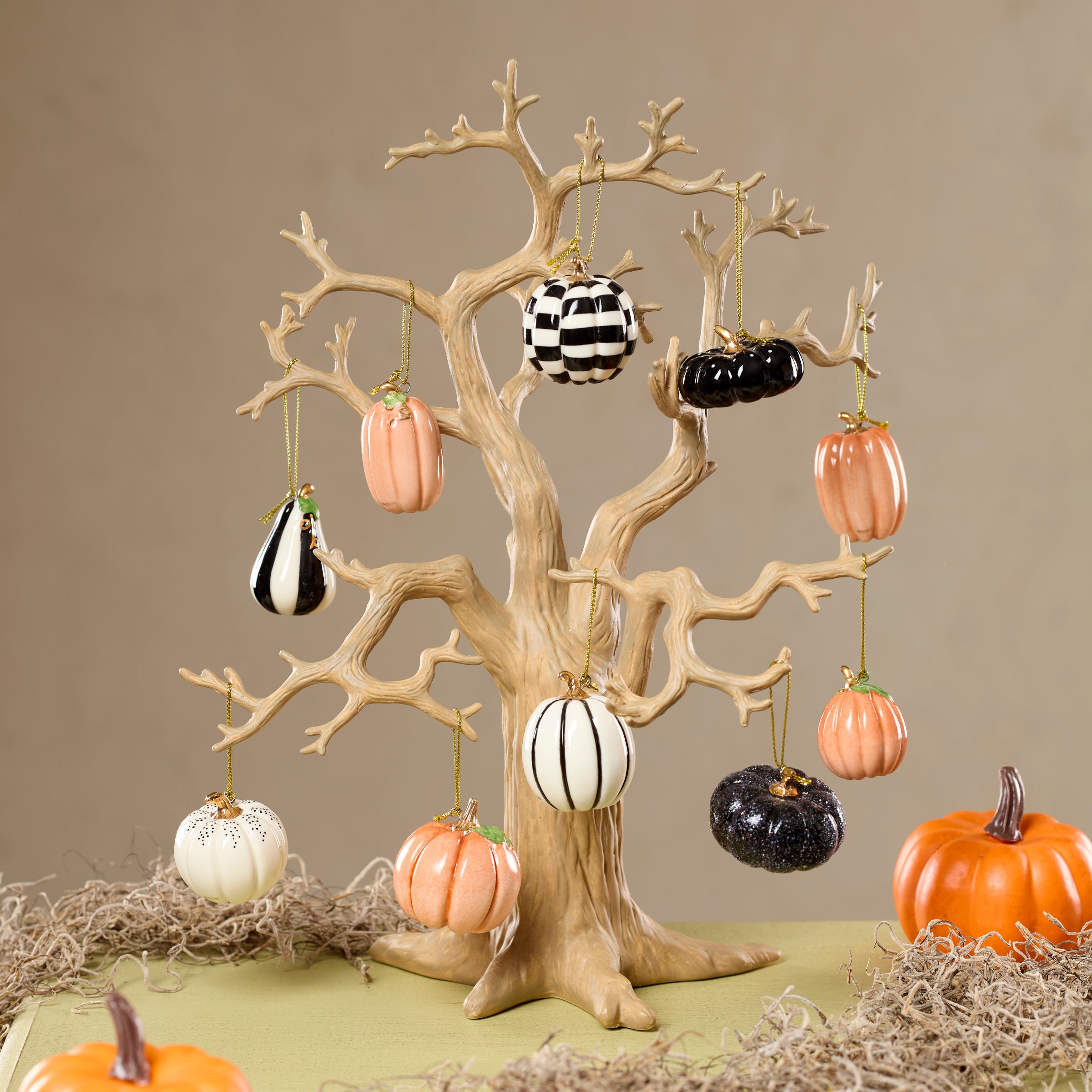pumpkin077　8セット Pumpkin 10-Piece Mini Ornament Set – Lenox Corporation